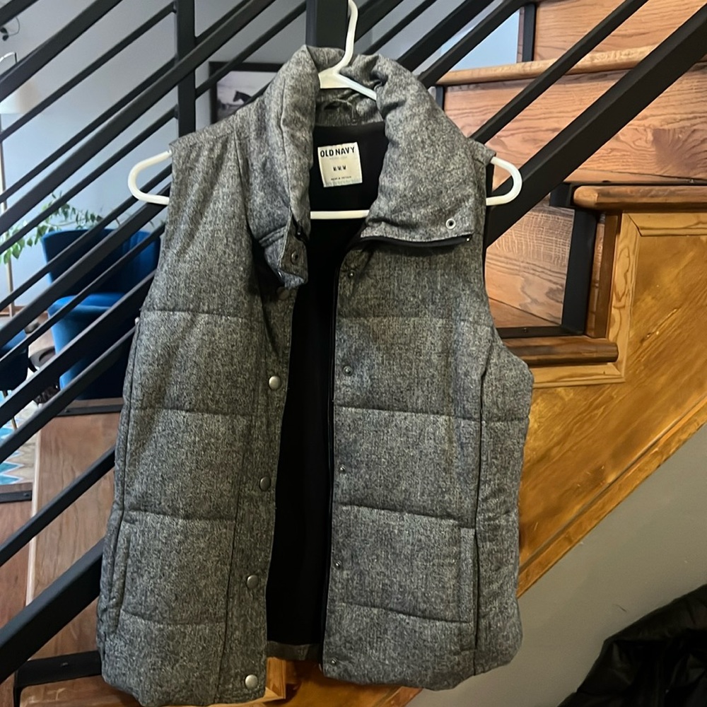 Quilted vest from Old Navy black-and-white mix
